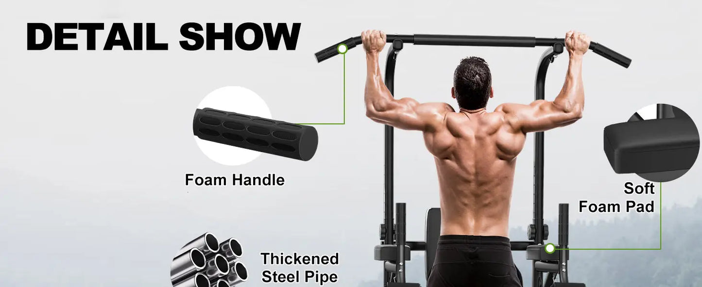 Power Tower Dip Station Klimmzugstange Multifunktionale Power Tower Liegestütz Workout Bauchübung für das Home Gym Krafttraining