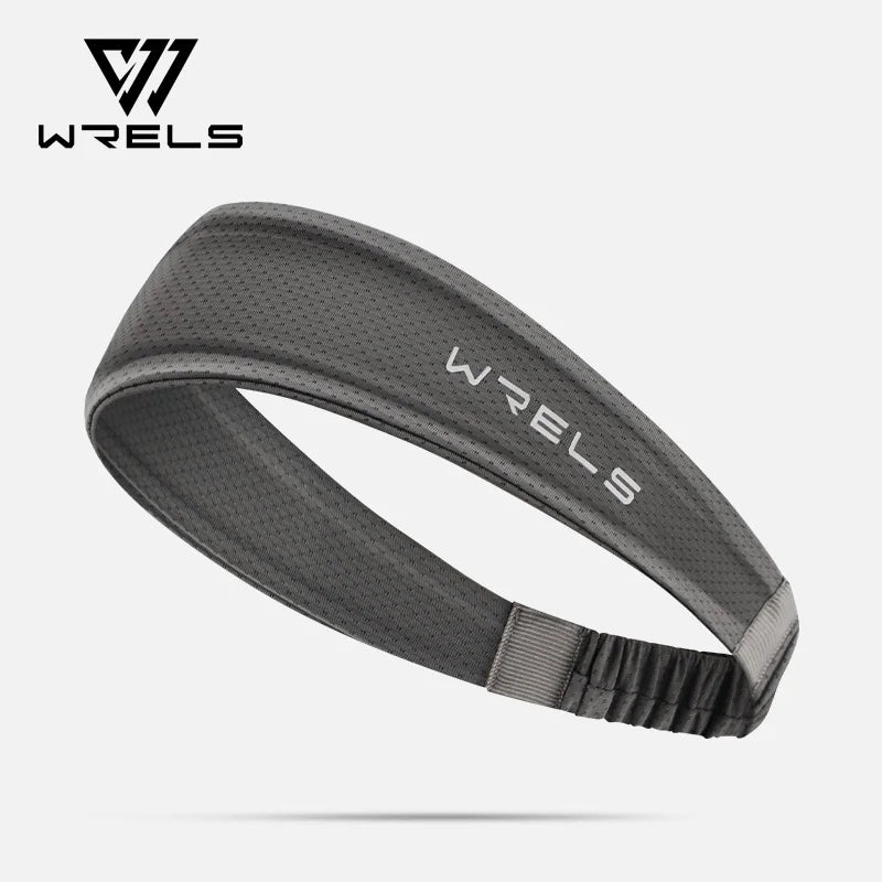 WRELS Fitness-Stirnbänder, Eisseide, Workout-Stirnband, kühlendes Stirnband, rutschfestes Laufschweißband, feuchtigkeitsableitendes Haarband