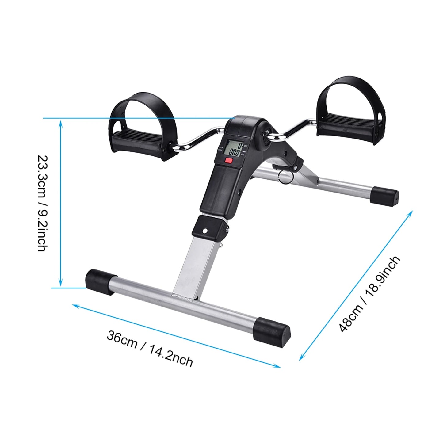 Faltbarer Indoor-Fahrradtrainer - Fitnessgerät für Beintraining