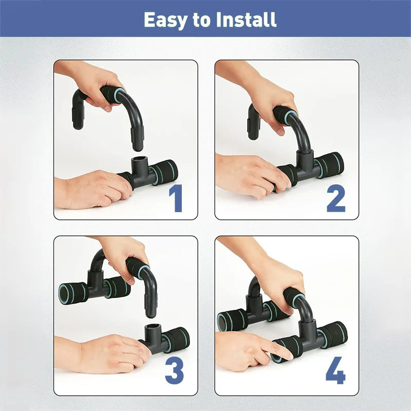 Non-Slip Push Up H-Shaped Support Bar Stand Home Fitness Power Rack Gym Handles Pushup Bars Exercise Arm Chest Muscle Training
