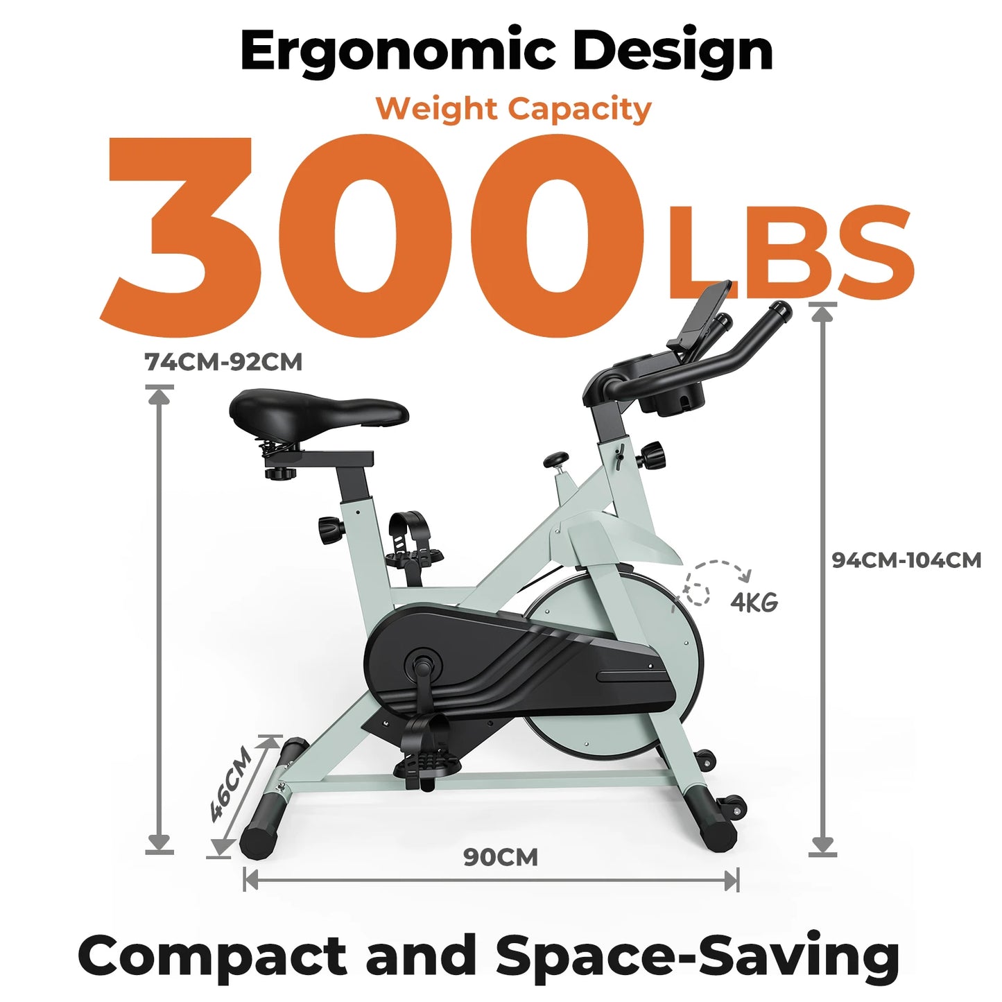 Superun Heimtrainer mit magnetischer Steuerung, großer Tablet-Halter, bequemer Sitz, Indoor-Cycling-Bike, Cardio-Fitness-Bike