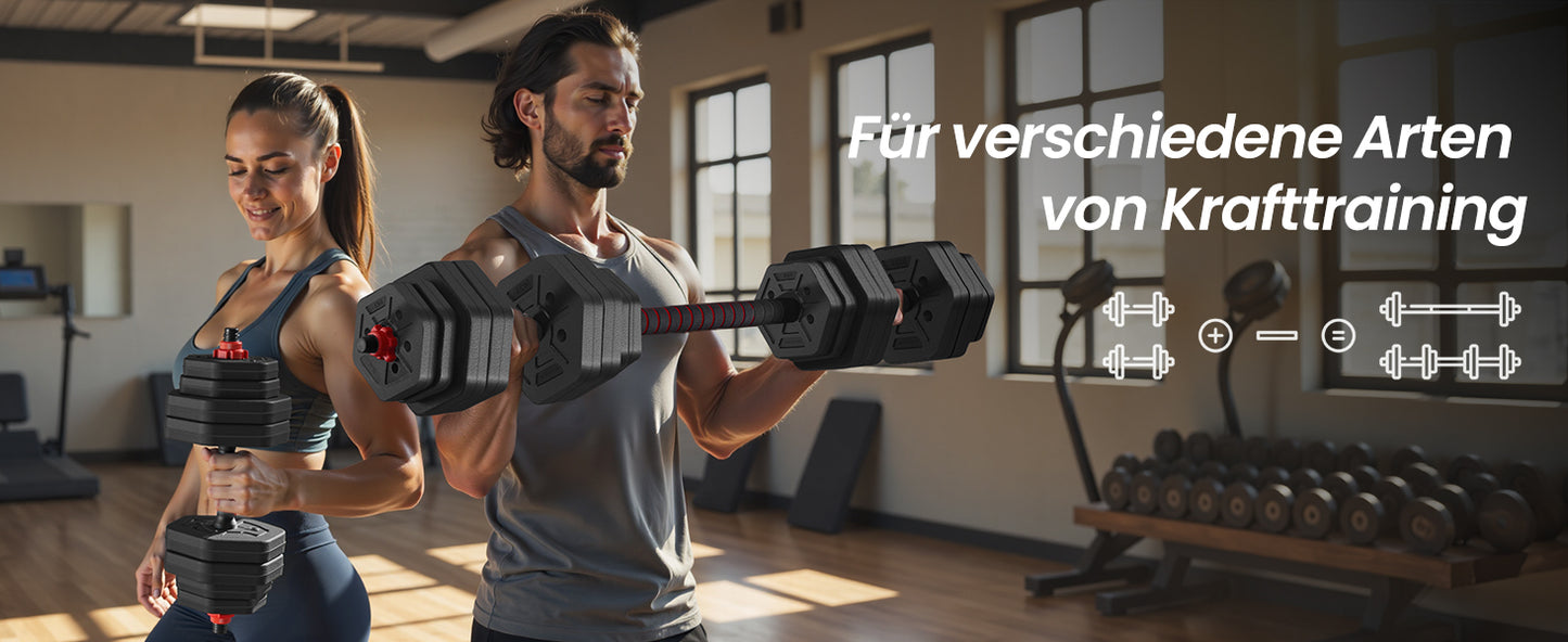 SONGMICS Hantelset Kurzhanteln Hexagon Kurzhantelset Workout Fitness Training Gewichtheben