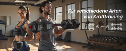 SONGMICS Hantelset Kurzhanteln Hexagon Kurzhantelset Workout Fitness Training Gewichtheben