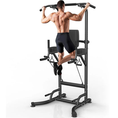Power Tower Dip Station Klimmzugstange Multifunktionale Power Tower Liegestütz Workout Bauchübung für das Home Gym Krafttraining