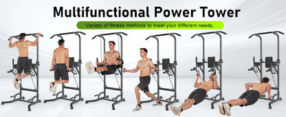 Power Tower Dip Station Klimmzugstange Multifunktionale Power Tower Liegestütz Workout Bauchübung für das Home Gym Krafttraining