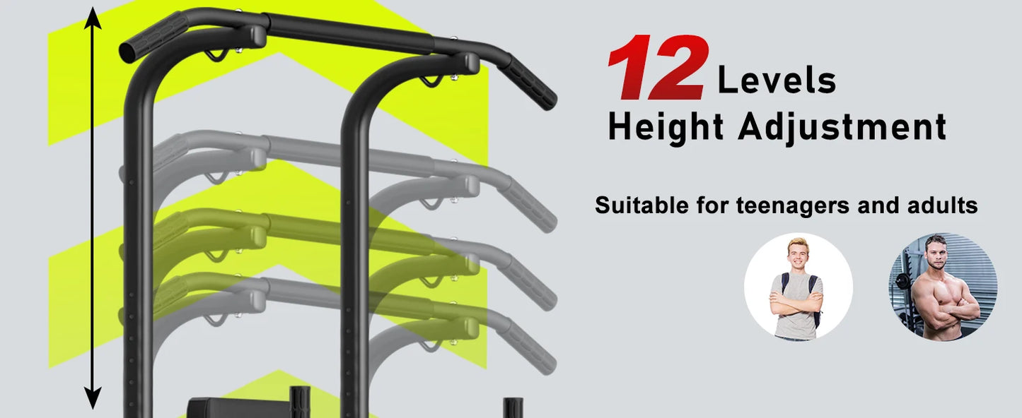Power Tower Dip Station Klimmzugstange Multifunktionale Power Tower Liegestütz Workout Bauchübung für das Home Gym Krafttraining