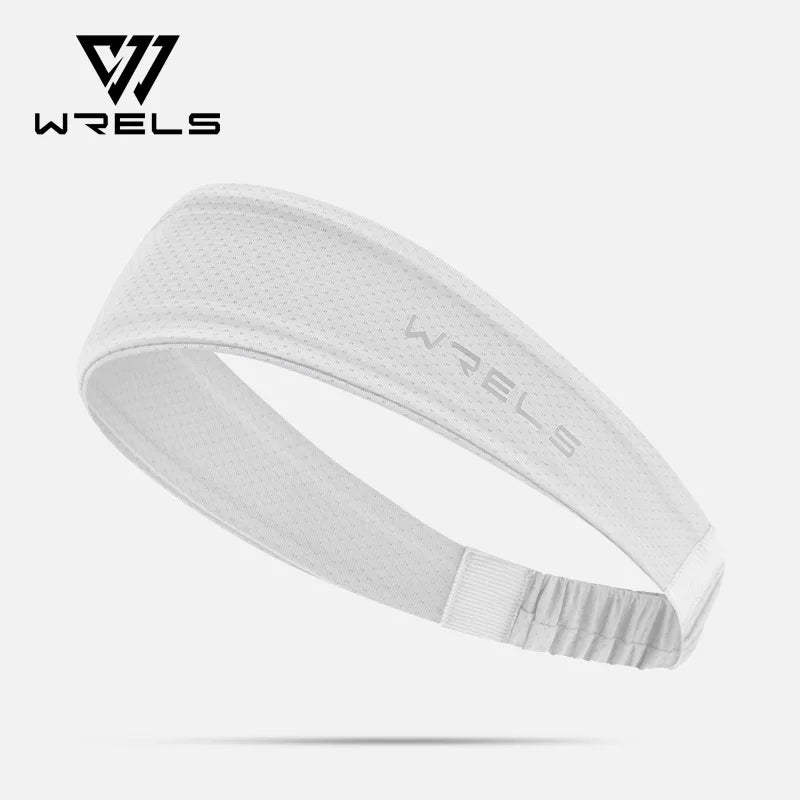 WRELS Fitness-Stirnbänder, Eisseide, Workout-Stirnband, kühlendes Stirnband, rutschfestes Laufschweißband, feuchtigkeitsableitendes Haarband