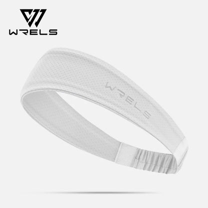 WRELS Fitness-Stirnbänder, Eisseide, Workout-Stirnband, kühlendes Stirnband, rutschfestes Laufschweißband, feuchtigkeitsableitendes Haarband
