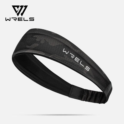 WRELS Fitness-Stirnbänder, Eisseide, Workout-Stirnband, kühlendes Stirnband, rutschfestes Laufschweißband, feuchtigkeitsableitendes Haarband