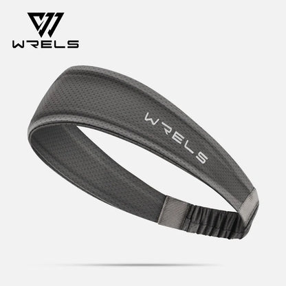 WRELS Fitness-Stirnbänder, Eisseide, Workout-Stirnband, kühlendes Stirnband, rutschfestes Laufschweißband, feuchtigkeitsableitendes Haarband
