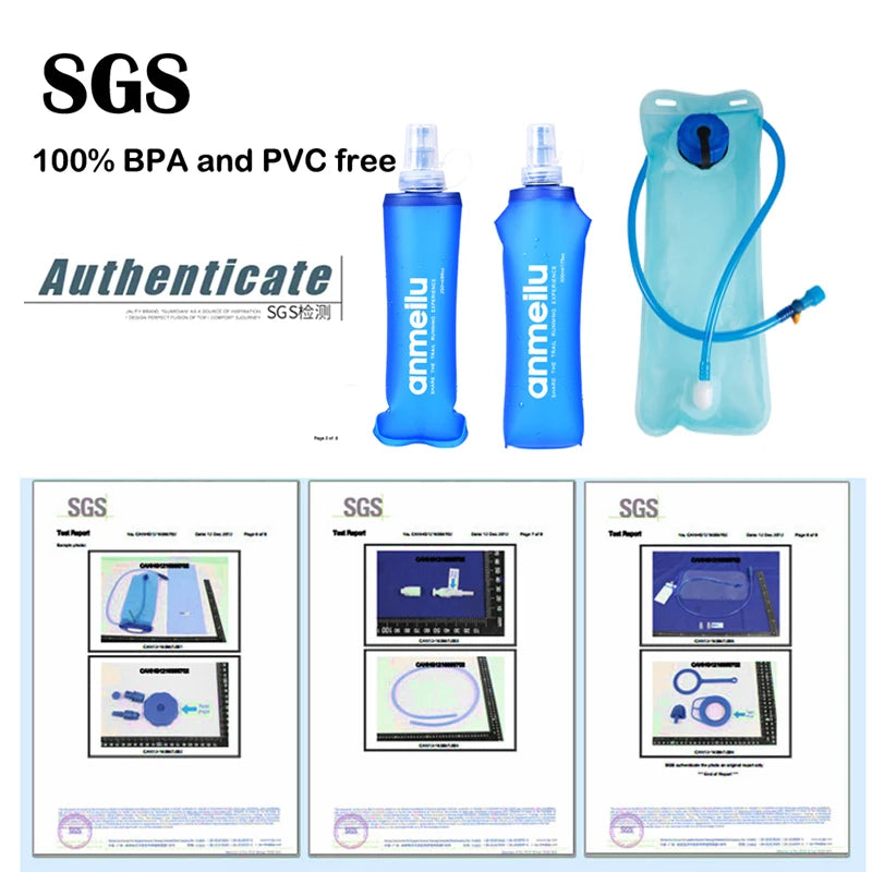Outdoor Trail Running 5L ultraleichter Rucksack Hydrationslaufweste für Männer atmungsaktive Marathon-Fahrradtasche Wasserflasche 500ML