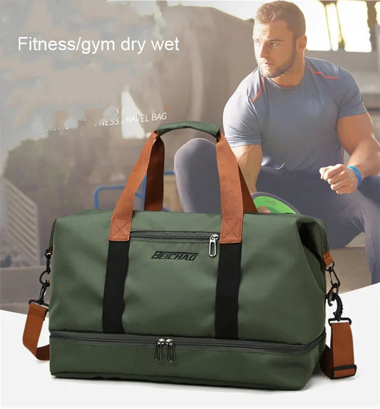 Reise-Sporttasche, Kurzstreckengepäck, tragbare Fitnesstaschen, Schulter-Crossbody-Brusttasche, Handtaschen, Reisetasche, Handgepäck, Weekender-Tasche