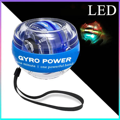 LED Handgelenktrainerball Power Ball Auto-Start gyroskopischer Arm Hand Unterarm Trainer Power Wrist Gyro Ball Sport Fitness Equipment