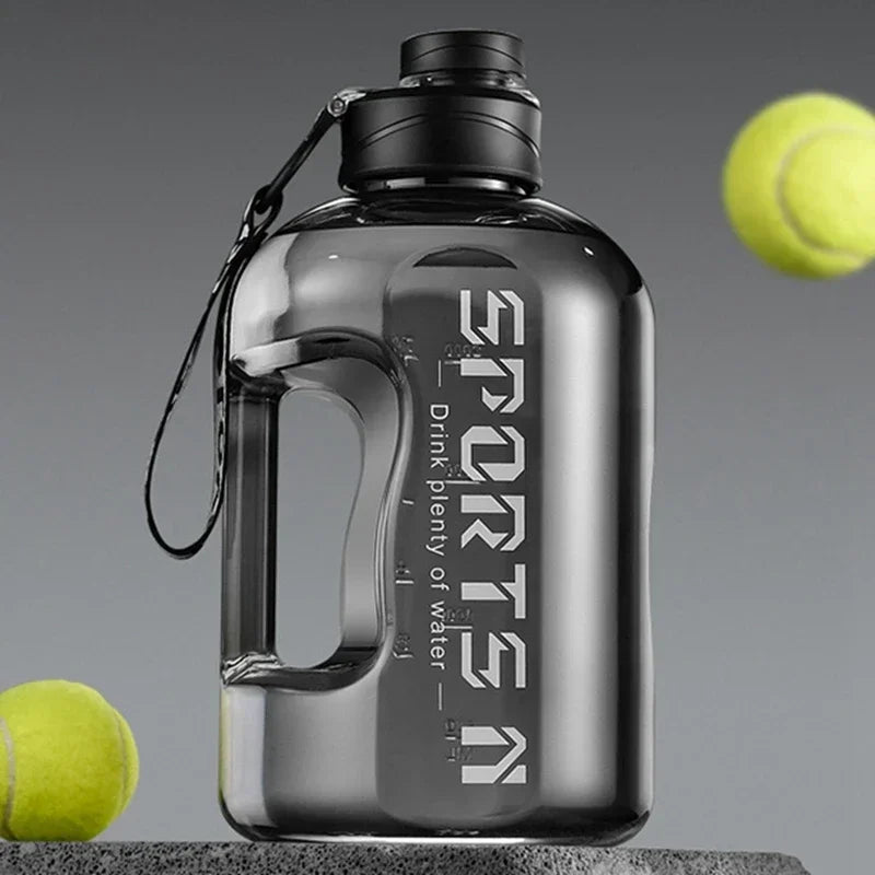 1,7L/2,7L Sport-Wasserflasche Gym Radfahren Becher Tragbare große Kapazität Wasserflasche für Fitness Camping Männer Wasserkocher
