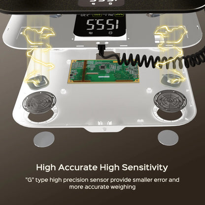Intelligente Bioimpedanzwaage Intelligente Körperanalysewaage Digitale Waage Körperfettwaage Balance Bioimpedanzwaage