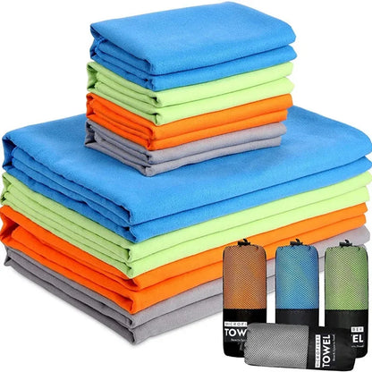 Schnelltrockendes Sporthandtuch Ultraweich Schwimmen Fitness Camping Laufen Superabsorbierende Waschlappen Handtücher Reiseaccessoires