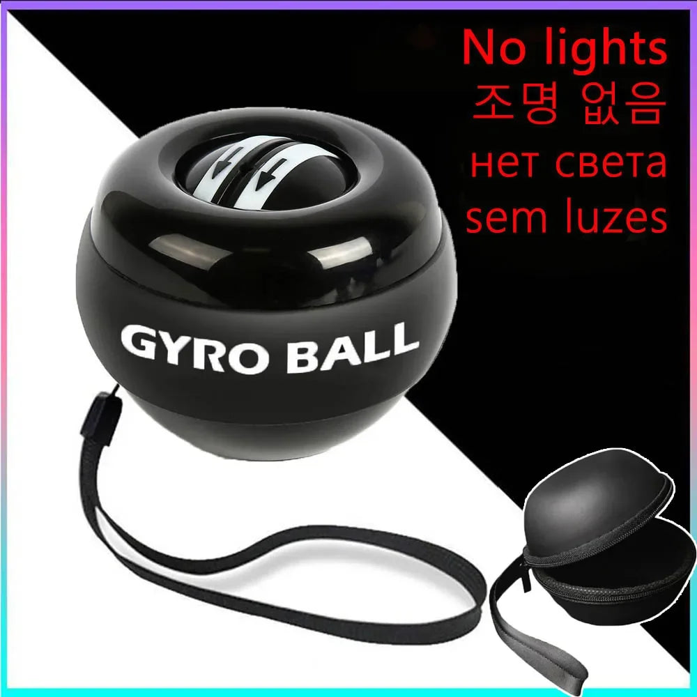 LED Handgelenktrainerball Power Ball Auto-Start gyroskopischer Arm Hand Unterarm Trainer Power Wrist Gyro Ball Sport Fitness Equipment