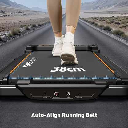 Formill FT51 2 in 1 Laufband, Maximalgeschwindigkeit 1-10 km/h elektrisches Laufband, installationsfrei, Lauf- und Joggingmaschine für zuhause