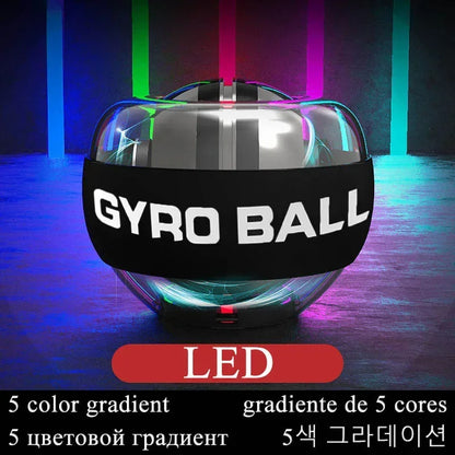 LED Handgelenktrainerball Power Ball Auto-Start gyroskopischer Arm Hand Unterarm Trainer Power Wrist Gyro Ball Sport Fitness Equipment