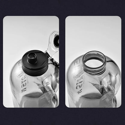 1,7L/2,7L Sport-Wasserflasche Gym Radfahren Becher Tragbare große Kapazität Wasserflasche für Fitness Camping Männer Wasserkocher
