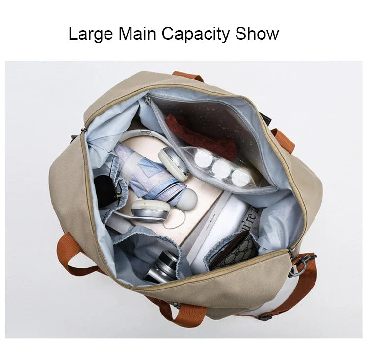 Reise-Sporttasche, Kurzstreckengepäck, tragbare Fitnesstaschen, Schulter-Crossbody-Brusttasche, Handtaschen, Reisetasche, Handgepäck, Weekender-Tasche