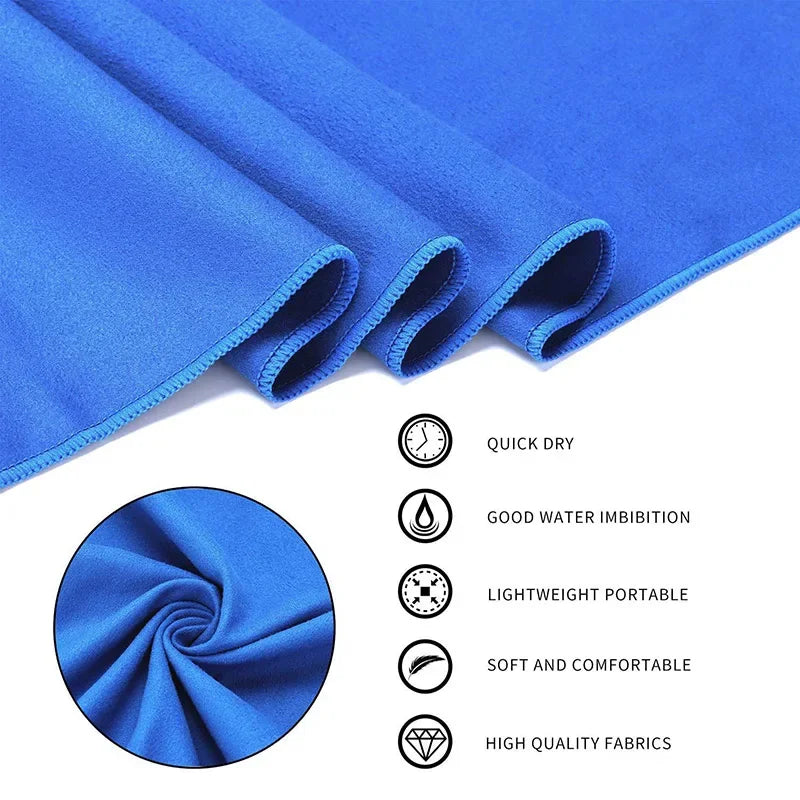 Schnelltrockendes Sporthandtuch Ultraweich Schwimmen Fitness Camping Laufen Superabsorbierende Waschlappen Handtücher Reiseaccessoires