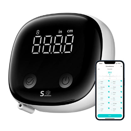 Fitdays Smart Körpermaßband, zurückziehbares Bluetooth Fitdays APP zur Überwachung von Körperfett BMI Werkzeug für Fitness, Form und Gewichtsverlust