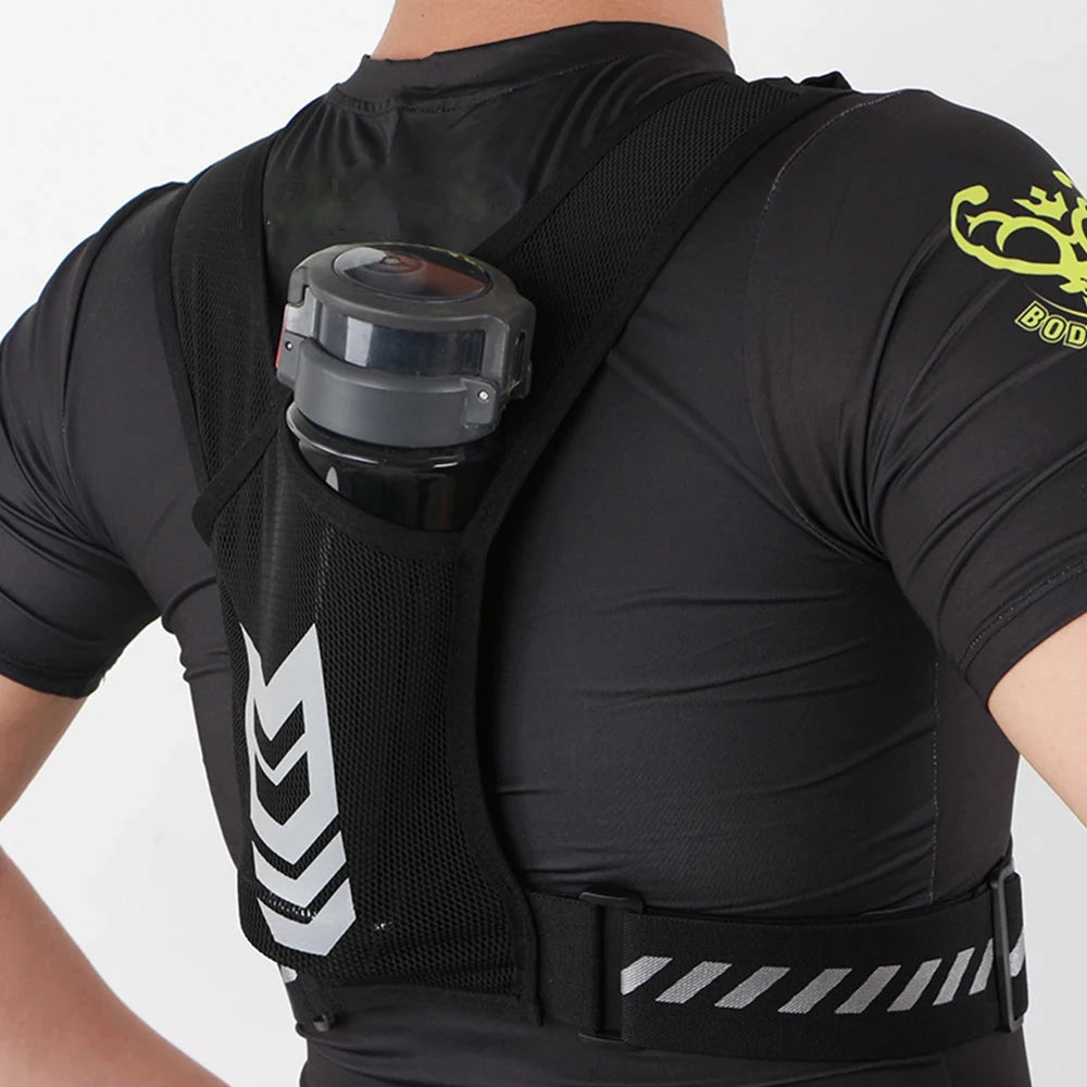 Reflektierende Lauf-Telefonhalter-Weste für Männer und Frauen, Joggen, Gehen, Sport, Fitnessstudio, Workout, 1 Stück verstellbare Träger mit Schlüssel Tasche