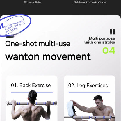 Teleskop-Klimmzugstange für die Tür, rutschfest, Klimmzug-Fitnessgerät, verstellbar, für das Krafttraining zu Hause, strapazierfähig, für Männer und Frauen