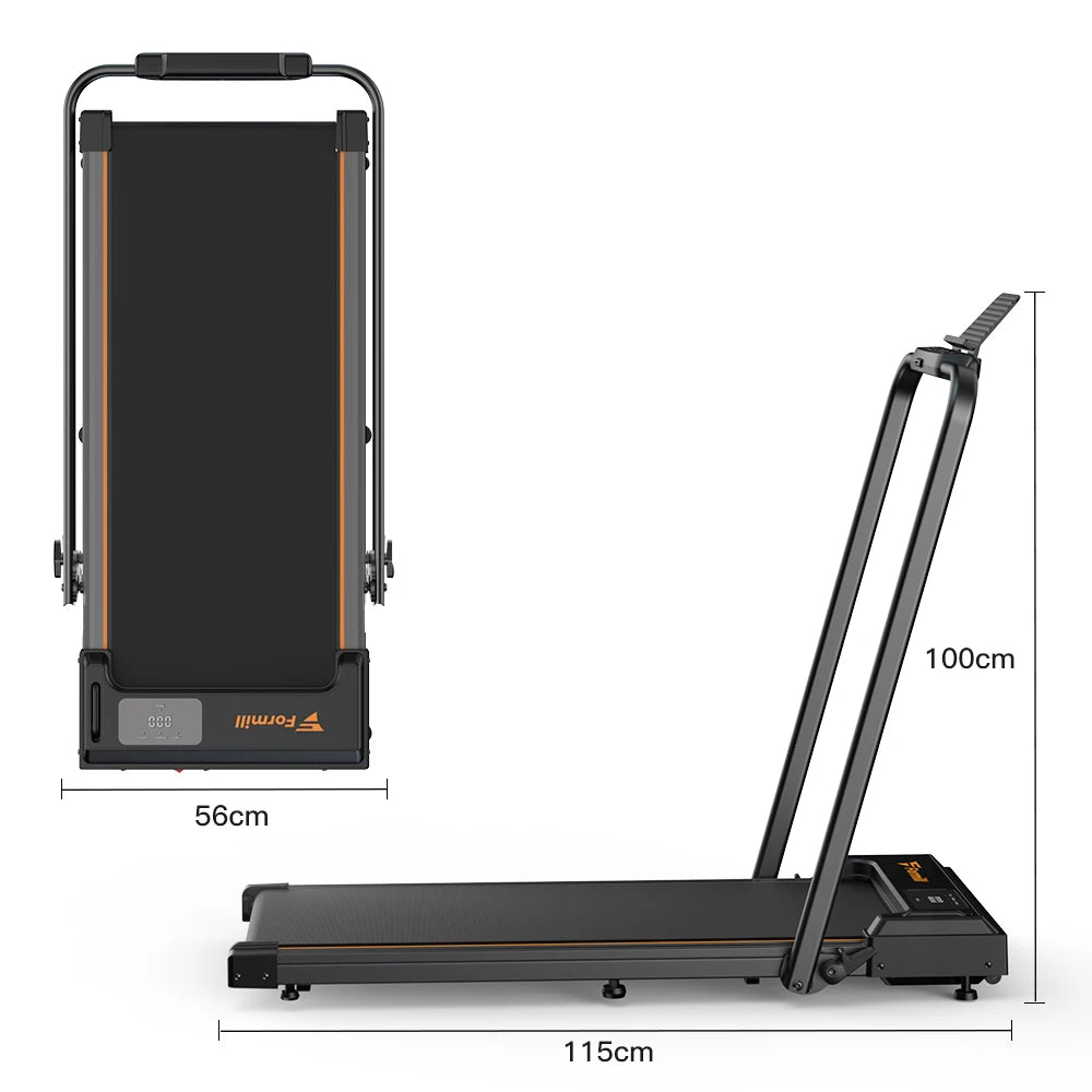 Formill FT51 2 in 1 Laufband, Maximalgeschwindigkeit 1-10 km/h elektrisches Laufband, installationsfrei, Lauf- und Joggingmaschine für zuhause