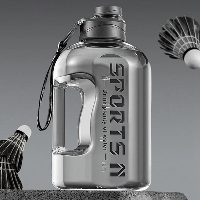 1,7L/2,7L Sport-Wasserflasche Gym Radfahren Becher Tragbare große Kapazität Wasserflasche für Fitness Camping Männer Wasserkocher