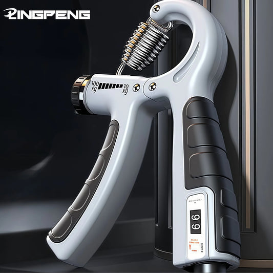 10-100 kg verstellbarer schwerer Griff Fitness-Handtrainer Griff FatGrip Handgelenk Kraftsteigerung Federmesser Fingerkneifen Karpal erweitern