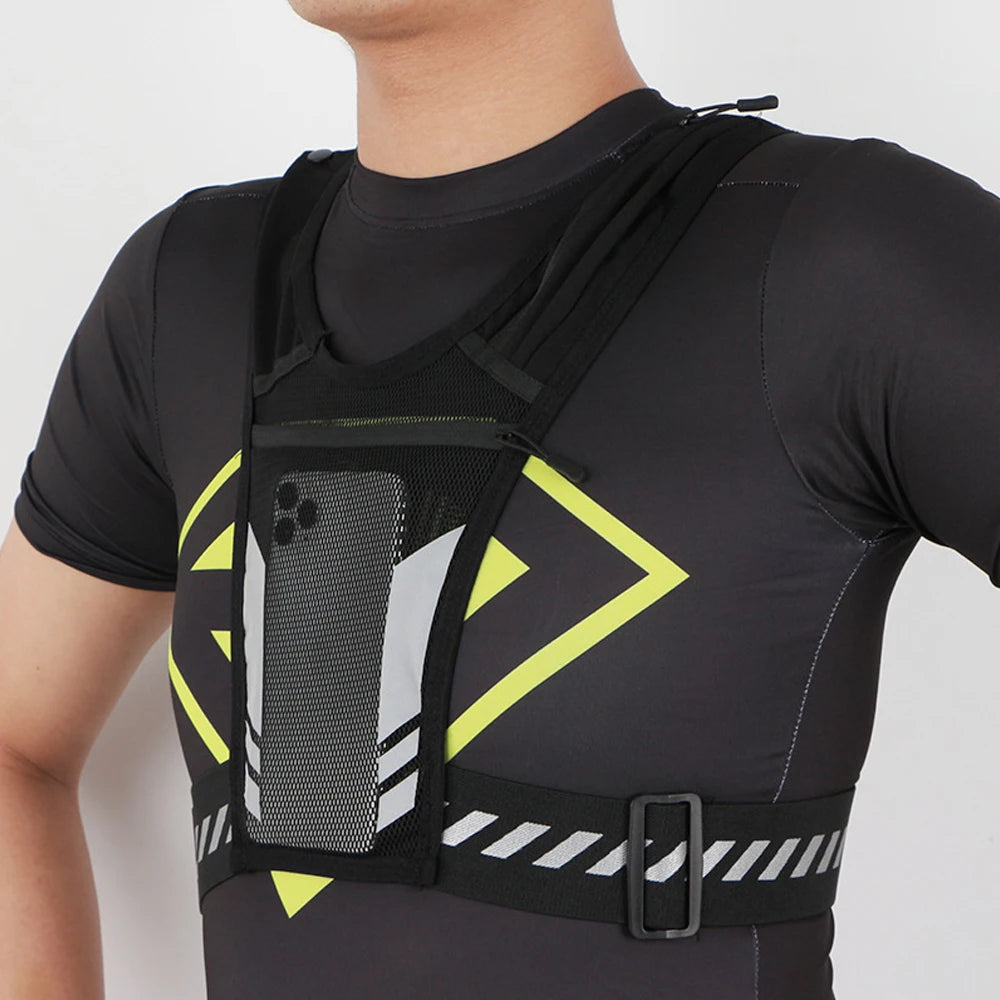 Reflektierende Lauf-Telefonhalter-Weste für Männer und Frauen, Joggen, Gehen, Sport, Fitnessstudio, Workout, 1 Stück verstellbare Träger mit Schlüssel Tasche