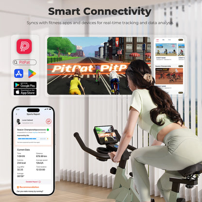 Superun Heimtrainer mit magnetischer Steuerung, großer Tablet-Halter, bequemer Sitz, Indoor-Cycling-Bike, Cardio-Fitness-Bike
