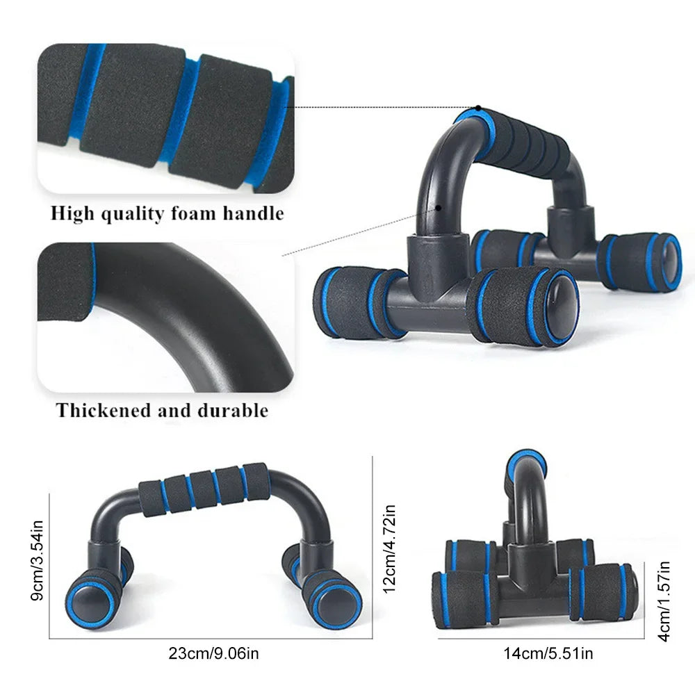 Non-Slip Push Up H-Shaped Support Bar Stand Home Fitness Power Rack Gym Handles Pushup Bars Exercise Arm Chest Muscle Training