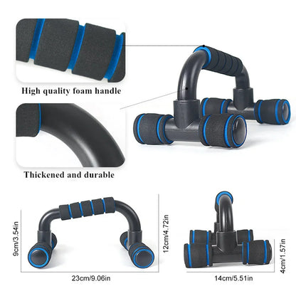 Non-Slip Push Up H-Shaped Support Bar Stand Home Fitness Power Rack Gym Handles Pushup Bars Exercise Arm Chest Muscle Training