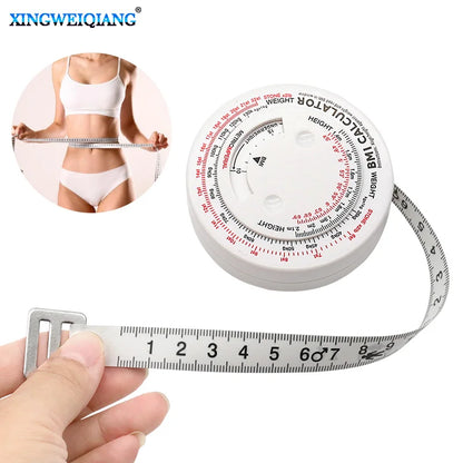 BMI-Rechner Automatisches Teleskop-Maßband Körpermaßband Zentimeter Nähmaßwerkzeuge