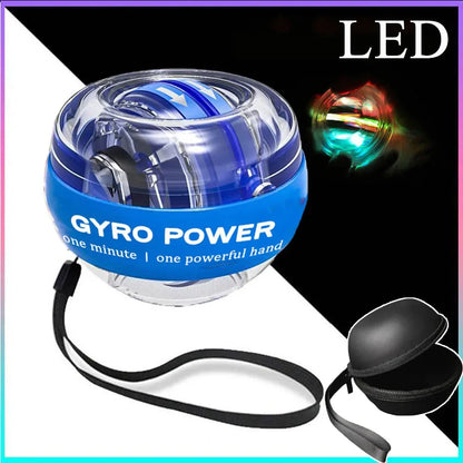 LED Handgelenktrainerball Power Ball Auto-Start gyroskopischer Arm Hand Unterarm Trainer Power Wrist Gyro Ball Sport Fitness Equipment