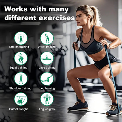 5~120lbs Fitness Widerstandsband Boxen Agilitätstraining Workout Fitnessstudio-Ausrüstung Yoga Pilates-Zubehör Gummiband Heim-Fitnessstudio