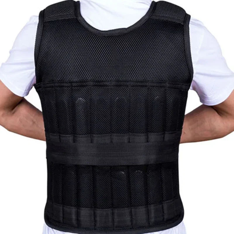 Neue 15/35KG verstellbare Gewichtswesten für Boxtraining, Fitnessjacke, Fitnessgeräte, Lauftraining, Weste aus Sandsäcken