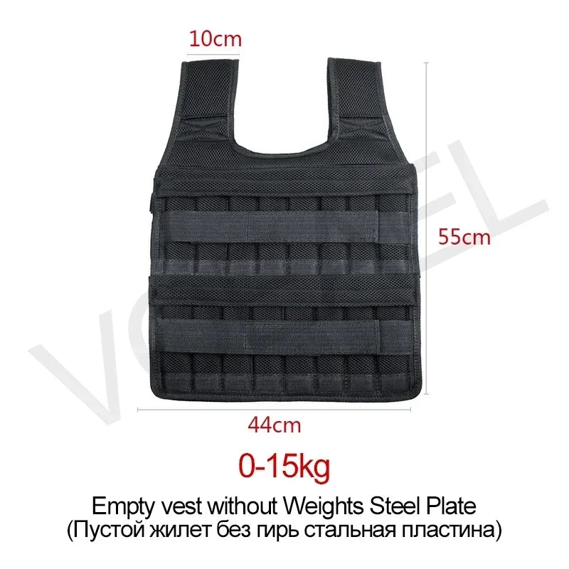 Neue 15/35KG verstellbare Gewichtswesten für Boxtraining, Fitnessjacke, Fitnessgeräte, Lauftraining, Weste aus Sandsäcken