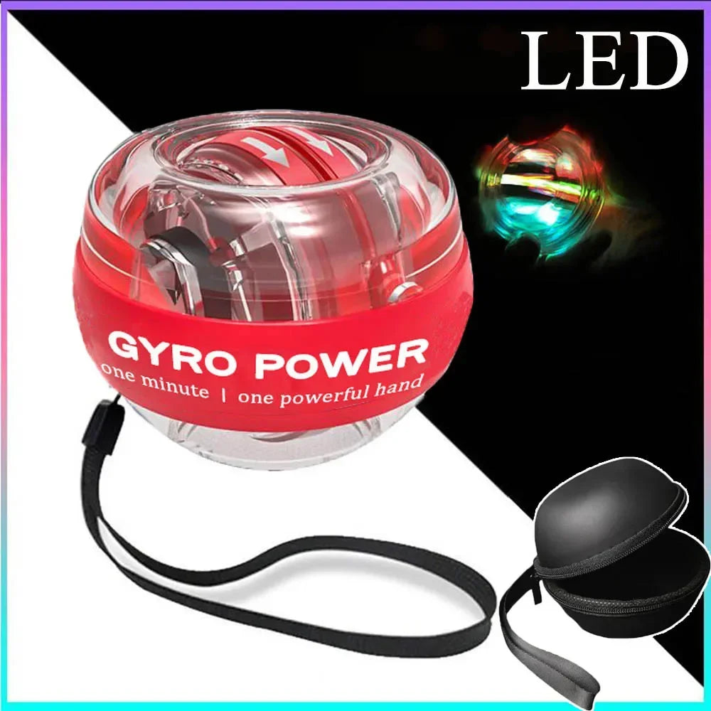 LED Handgelenktrainerball Power Ball Auto-Start gyroskopischer Arm Hand Unterarm Trainer Power Wrist Gyro Ball Sport Fitness Equipment