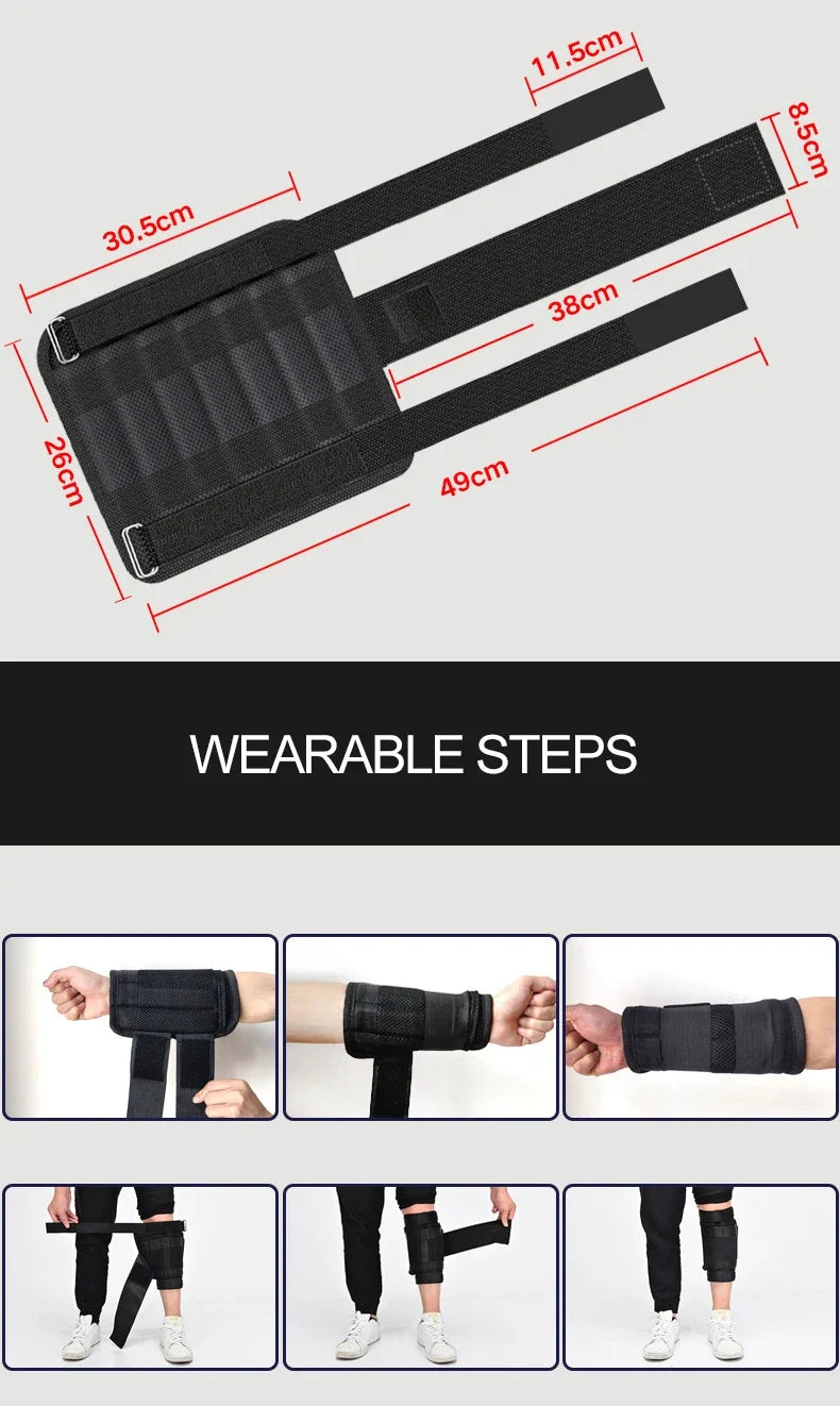 Neue 15/35KG verstellbare Gewichtswesten für Boxtraining, Fitnessjacke, Fitnessgeräte, Lauftraining, Weste aus Sandsäcken