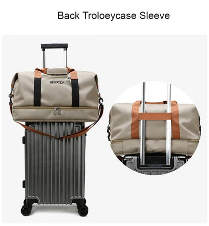 Reise-Sporttasche, Kurzstreckengepäck, tragbare Fitnesstaschen, Schulter-Crossbody-Brusttasche, Handtaschen, Reisetasche, Handgepäck, Weekender-Tasche