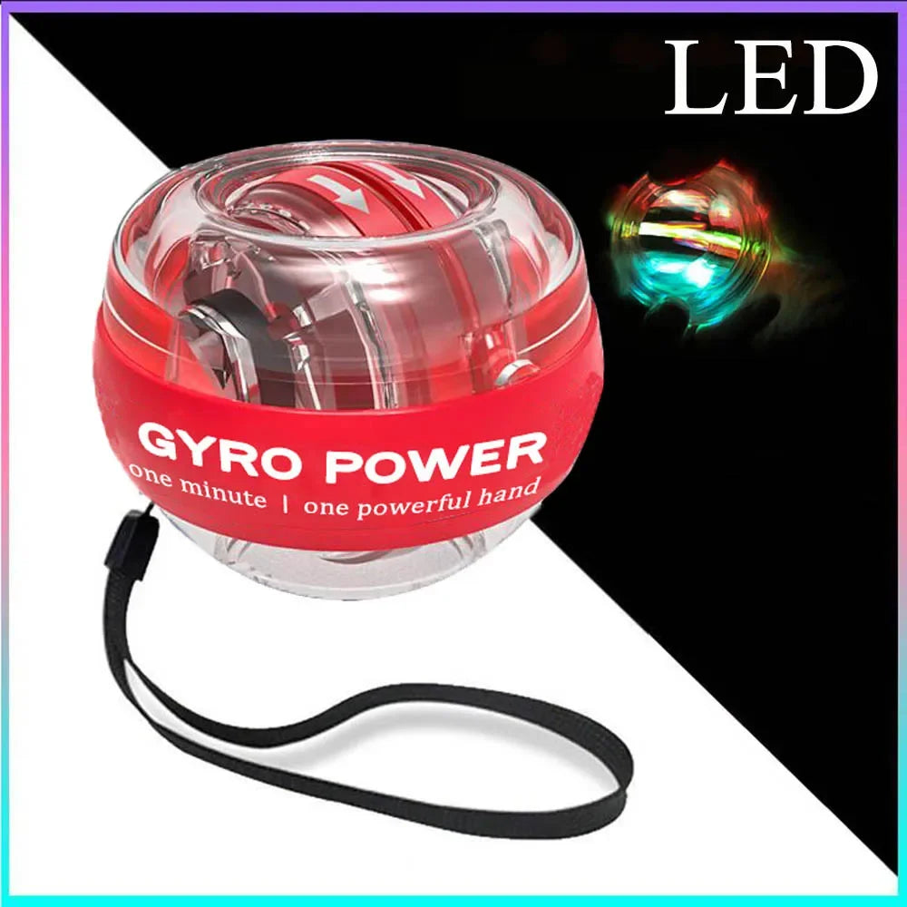 LED Handgelenktrainerball Power Ball Auto-Start gyroskopischer Arm Hand Unterarm Trainer Power Wrist Gyro Ball Sport Fitness Equipment