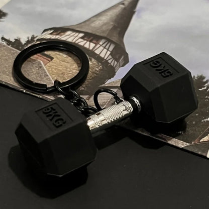 2025 Neue Hantel Schlüsselanhänger DIY Silikon Hantel Schlüsselanhänger Fitness Geschenke für Fitness-Liebhaber, Geschenk für Fitnesstrainer, Rucksack Auto Schlüsselanhänger
