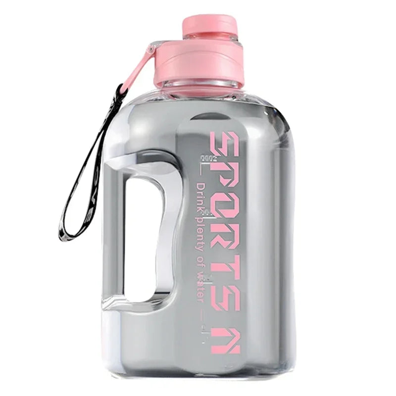 1,7L/2,7L Sport-Wasserflasche Gym Radfahren Becher Tragbare große Kapazität Wasserflasche für Fitness Camping Männer Wasserkocher