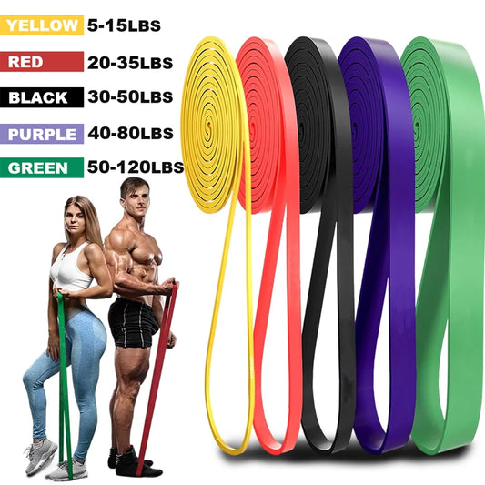5~120lbs Fitness Widerstandsband Boxen Agilitätstraining Workout Fitnessstudio-Ausrüstung Yoga Pilates-Zubehör Gummiband Heim-Fitnessstudio