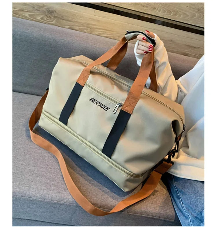 Reise-Sporttasche, Kurzstreckengepäck, tragbare Fitnesstaschen, Schulter-Crossbody-Brusttasche, Handtaschen, Reisetasche, Handgepäck, Weekender-Tasche