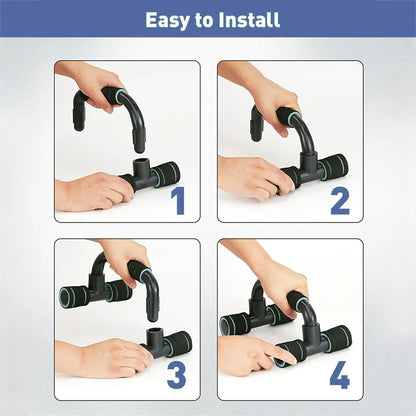 Non-Slip Push Up H-Shaped Support Bar Stand Home Fitness Power Rack Gym Handles Pushup Bars Exercise Arm Chest Muscle Training